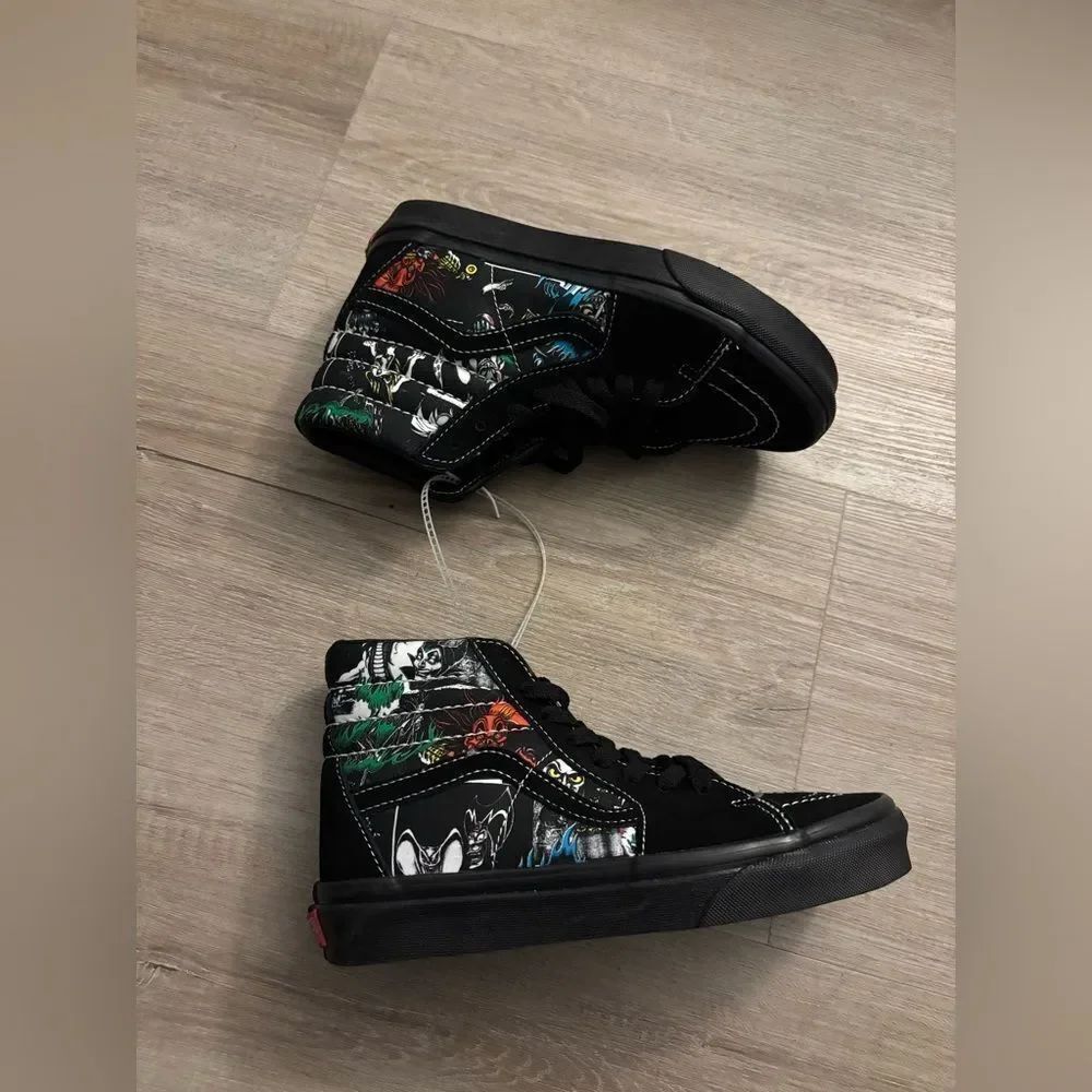 Vans and Disney collaboration villains high top shoes NWOT